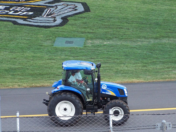 Tractor in pre-race parade.