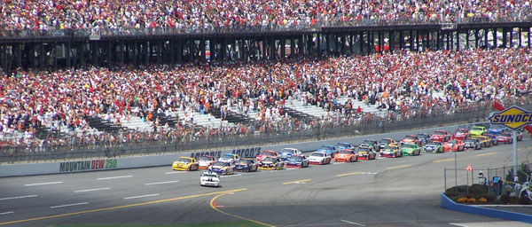 Pace car turns into pit road. Ready to go green flag racing!