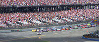 Pace car turns into pit road. Ready to go green flag racing!